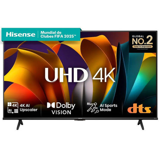 Smart TV 50'' Hisense 4K DLED VIDAA DTS-HD Dolby Audio Wi-fi Bluetooth - Negro