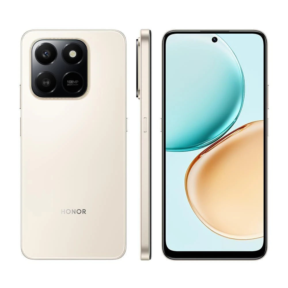 Smartphone Honor X7D 4G BR 6,77 Pol. 120Hz 16GB (8+8GB) + 256GB Dourado