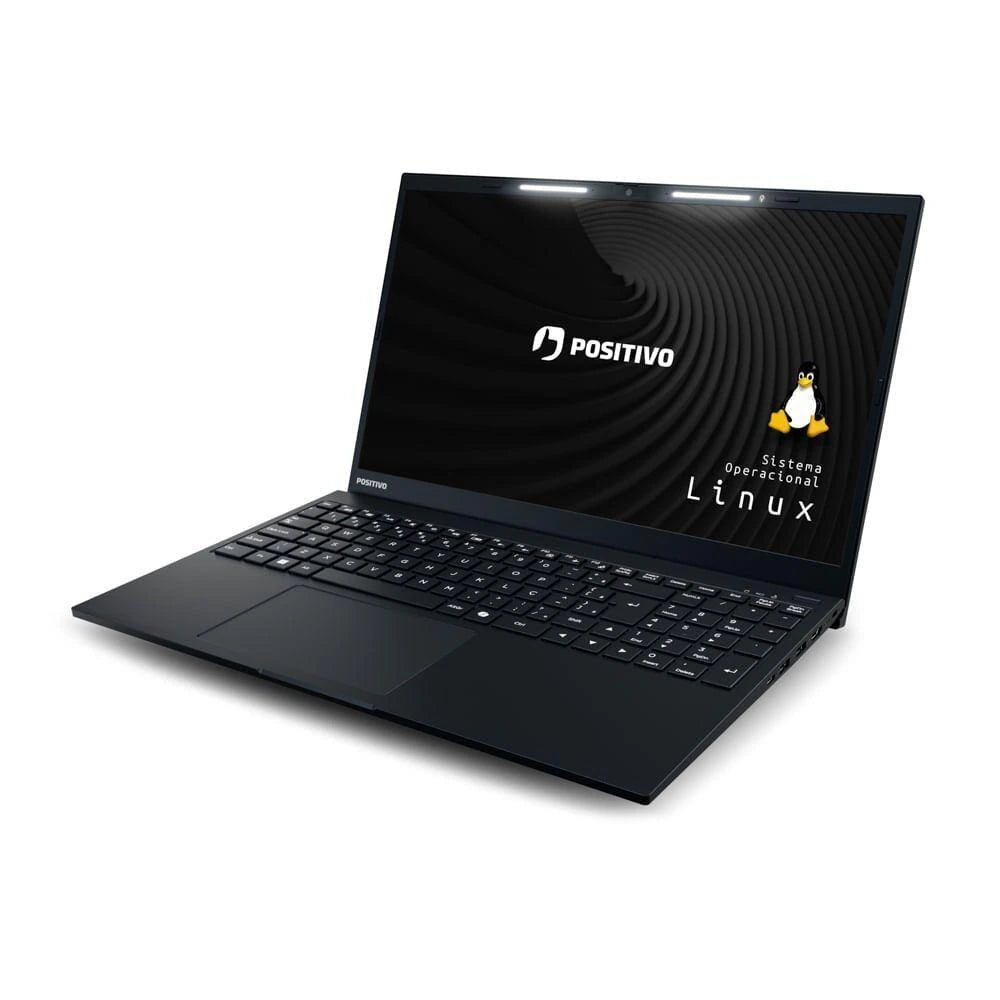 Notebook Positivo Vision R15 Amd® Ryzen 5-5500u Linux 4gb Ram 256gb Ssd 15.6” Full Hd Lumina Bar - Preto