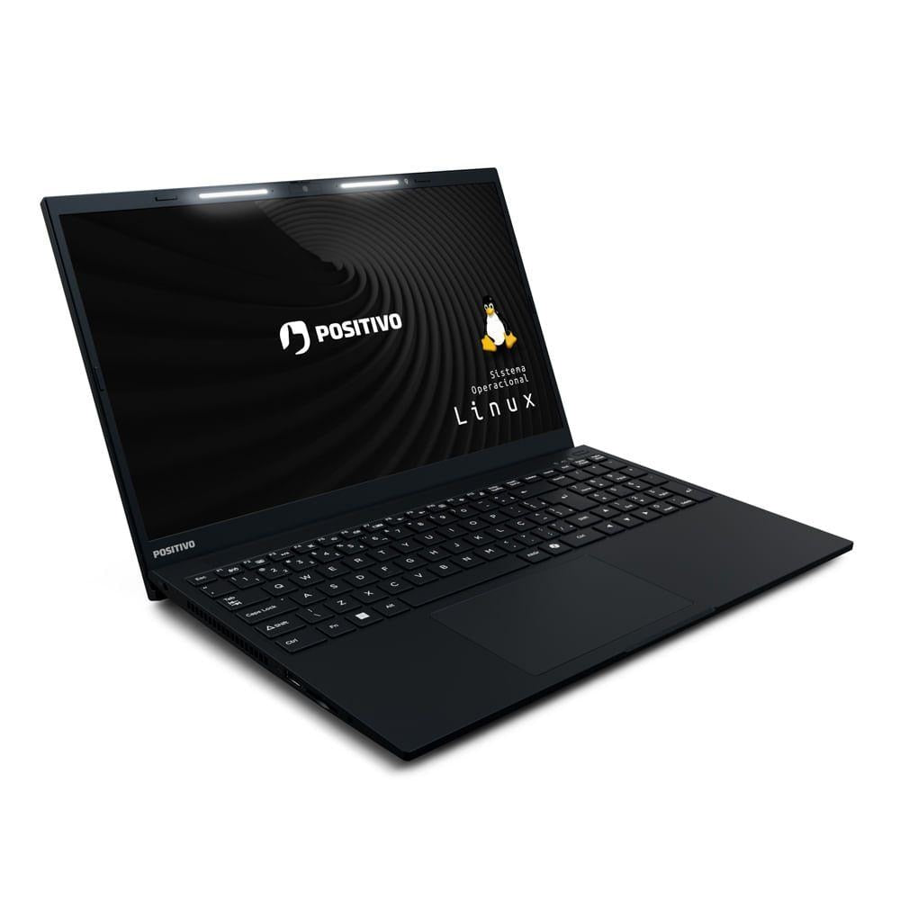 Notebook Positivo Vision R15 Amd® Ryzen 5-5500u Linux 4gb Ram 256gb Ssd 15.6” Full Hd Lumina Bar - Preto