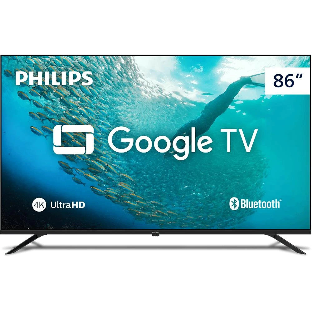 Smart TV Philips 86" Google TV 4K 86PUG7019/78 Bivolt