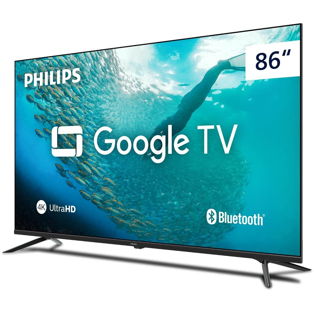 Smart TV Philips 86" Google TV 4K 86PUG7019/78 Bivolt
